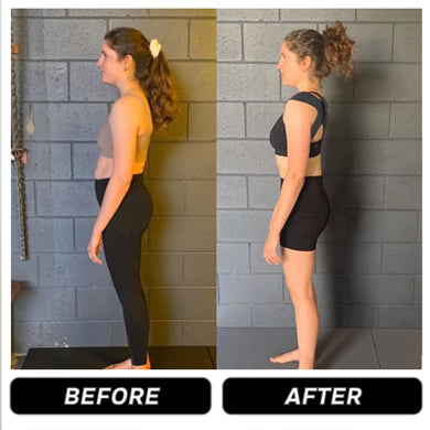 <span style="font-size: 25px;"><strong>Jessica</strong></span>
<br>
<span style="color: #FFB700; font-size: 30px;">★ ★ ★ ★ ★</span>
<br>
<p style="text-align:left; margin: 8px; line-height:1.3;">
"After years of bad posture at work, I thought it was permanent. But this brace straightened my back right away — I look taller, slimmer, and my whole stance feels stronger."</p>