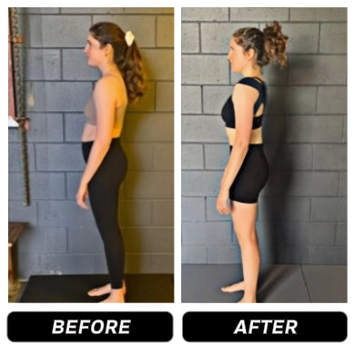 <span style="font-size: 25px;"><strong>Jessica</strong></span>
<br>
<span style="color: #FFB700; font-size: 30px;">★ ★ ★ ★ ★</span>
<br>
<p style="text-align:left; margin: 8px; line-height:1.3;">
"After years of bad posture at work, I thought it was permanent. But this brace straightened my back right away — I look taller, slimmer, and my whole stance feels stronger."</p>