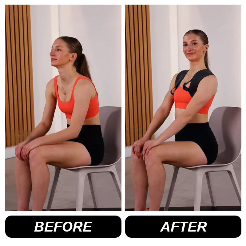 <span style="font-size: 25px;"><strong>Sarah L.</strong></span>
<br>
<span style="color: #FFB700; font-size: 30px;">★ ★ ★ ★ ★</span>
<br>
<p style="text-align:left; margin: 8px; line-height:1.3;">
"With this strap, my posture shifts almost instantly — my shoulders stay pulled back, my breathing feels easier, and I don’t get that ache between my shoulder blades anymore. It’s light enough that I forget I’m wearing it, but by evening I can tell the difference in how much more open and relaxed my body feels."</p>